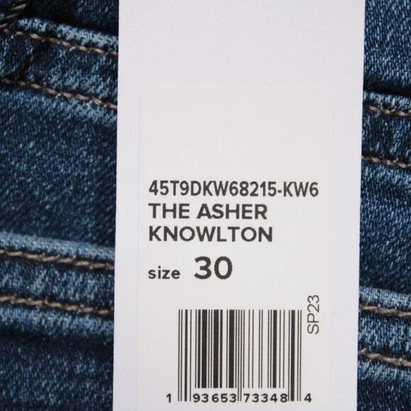 Joe's Jeans NWT Denim Jeans Size 30 US The Asher In Blue Cotton Blend
